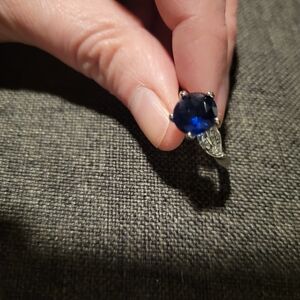 Kay Jewelers Deep Blue Sapphire-Style Cocktail Ring